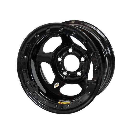 15X8 5X5 4IN B/S Inertia Wissota Black
