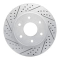 R1 04-05 Infiniti Qx56 Front Left Drilled & Slotted Geoperformance Rotor