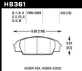 Hawk 02-06 Acura RSX / 06-11 Honda Si / 00-09 S2000 HPX Motorsports Front Brake Pads