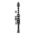 R1 06-20 Lexus IS200T Right Front Drilled & Slotted Silver Brake Rotor