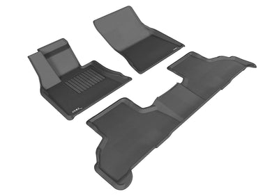 3D MAXpider 2014-2020 BMW 4 Series Gran Coupe (F36) Kagu 1st & 2nd Row Floormats - Black