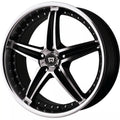 MR107 17X7.5 5X4.25 G-BLK MACH 45MM