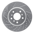 R1 06-16 Buick Lucerne Front Left Drilled & Slotted Geoperformance Rotor