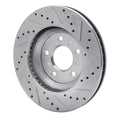 R1 06-16 Buick Lucerne Front Left Drilled & Slotted Geoperformance Rotor