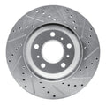 R1 06-16 Buick Lucerne Front Left Drilled & Slotted Geoperformance Rotor