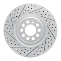 DFC 00-06 Audi TT Quattro Front Left Drilled & Slotted Geoperformance Rotor