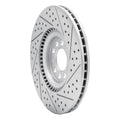 DFC 00-06 Audi TT Quattro Front Left Drilled & Slotted Geoperformance Rotor