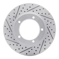 R1 98-07 Lexus Lx470 Front Left Drilled & Slotted Geo-Carbon Rotor