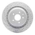 DFC 08-25 Infiniti G37 Rear Right Drilled & Slotted Geoperformance Rotor