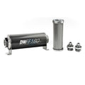DeatschWerks Stainless Steel 8AN 5 Micron Universal Inline Fuel Filter Housing Kit (160mm)