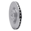R1 14-19 Fiat 500L Front Right Drilled & Slotted Black Brake Rotor