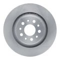 R1 2017-2024 Maserati Ghibli Rear Right Drilled & Slotted Black Brake Rotor