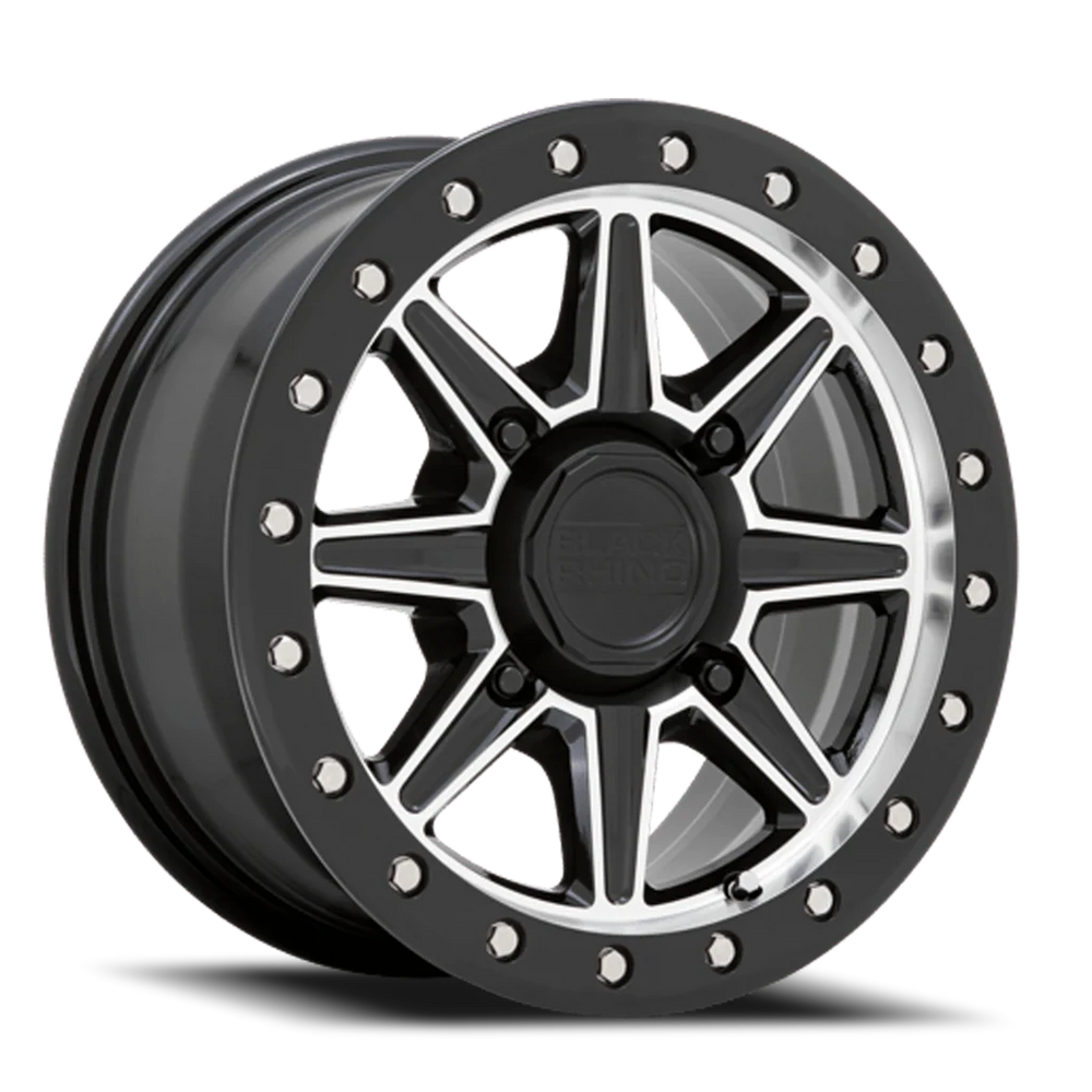 BLACK RHINO HARD ALLOYS - UTV BUWEB 14X7 4X137 G-BLK-MACH 51MM - 1470WEB514136F06