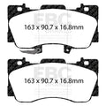 EBC 15+ Ford Mustang 2.3 Turbo Performance Pkg Redstuff Front Brake Pads