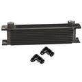 10 ROW SERIES 10000 STACK PLATE COOLER 90DEG SWIVEL 10AN FITTING ALUMINUM
