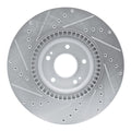 DFC 20-25 Hyundai Palisade Front Right Drilled & Slotted Silver Brake Rotor