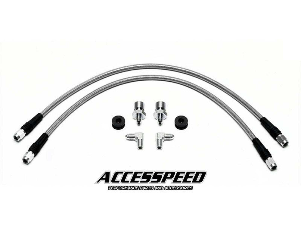 Wilwood Flexline Kit 24in 7/16-20in Banjo - 5/8-26in Male Bulkhead (Fits D52 Caliper)