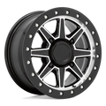 BLACK RHINO HARD ALLOYS - UTV BUWEB 14X7 4X110 G-BLK-MACH 51MM - 1470WEB514110F80