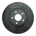 R1 19-26 Mercedes-Benz A220 Front Left Drilled & Slotted Silver Brake Rotor