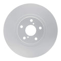 R1 93-98 Toyota Supra Left Front Slotted Black Brake Rotor
