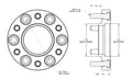 SPIDERTRAX TOYOTA 6 ON 5-1/2 X 1" T