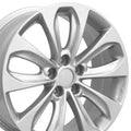 18 IN REPLICA WHEEL HY02 FITS HYUNDAI WHEEL RIM 18X7.5 SILVER WHEEL