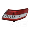 RH TAILLAMP ASSY OUTER ON BODY; USA BUILT TOYOTA CAMRY 20102011