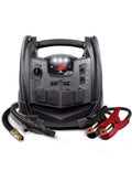 The Schumacher Electric 1200A Peak Portable Power Station JUMP STARTER + AC/12V/USB POWER + AIR COMPRESSOR + INFLATOR FOR TAILGATING CAMPING AND EMERGENCY POWERWorks with V8 engines