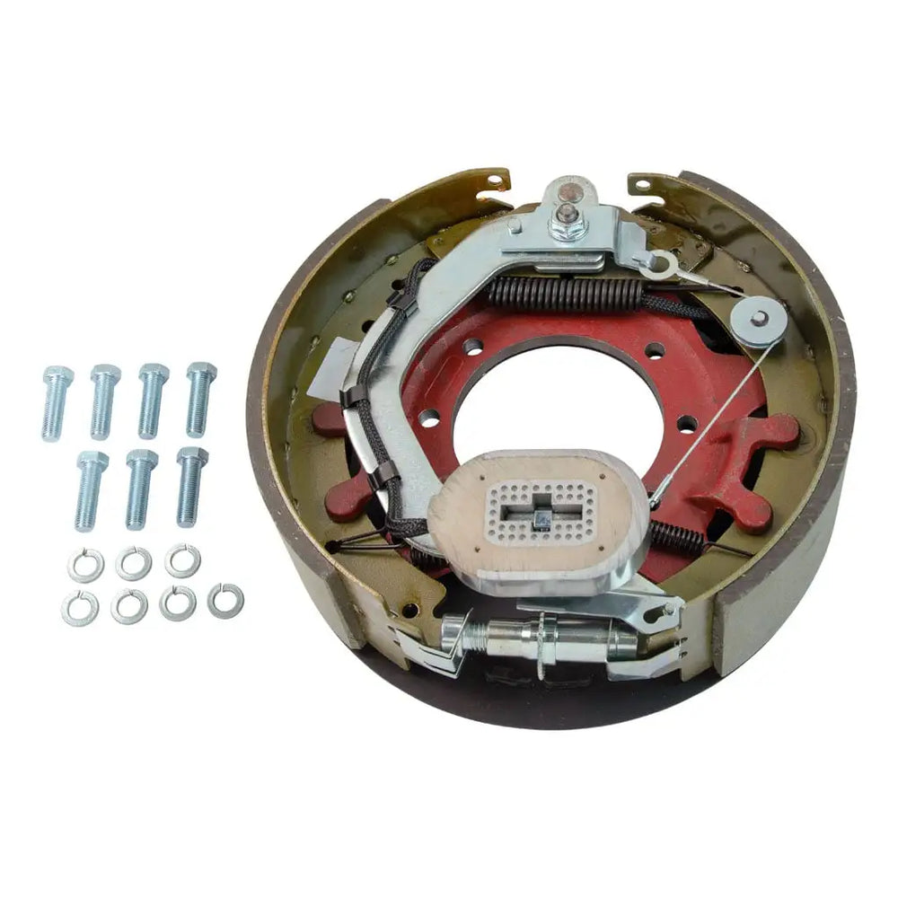 FORWARD SELFADJUSTING TRAILER BRAKE ASSEMBLY12.25X3.375IN BRAKE SIZE 7 BOLT 10K LB AXLES LEFT SIDE