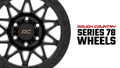 Rough Country 78 Series Wheel | Simulated Beadlock | Black | 17x8.5 | 5x4.5 | +0mm