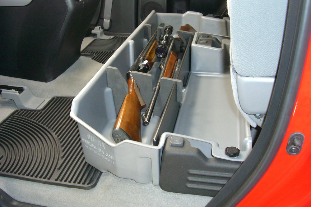 0721 TUNDRA DOUBLE CAB UNDERSEAT STORAGE/GUN CASE BLACK