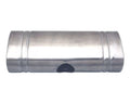 OVAL MUFFLER 8IN X 5IN X 24IN EAST WEST 2.25IN CENTRE INLET DUAL 2IN OUTLET 304