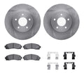 R1 Concepts E- Line Series Brake Rotor with Ceramic Brake Pads Hdw Fits Chevrolet Equinox