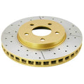 DBA 97-01 Acura Integra Type R Front Street Series Drilled & Slotted Rotor w/Gold Hat