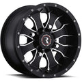 Aluminum Wheels 15x7 Mamba UTV A77 Machined Spokes Satin Black 10 Offset 4 on 137 Bolt Pattern Raceline