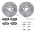 DFC 19-25 Toyota Corolla Front Rotors with 5000 Advanced Brake Pads w/Hardware
