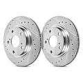 Power Stop 22-23 Ford Mustang Mach-E Front Drilled & Slotted Rotor - Pair