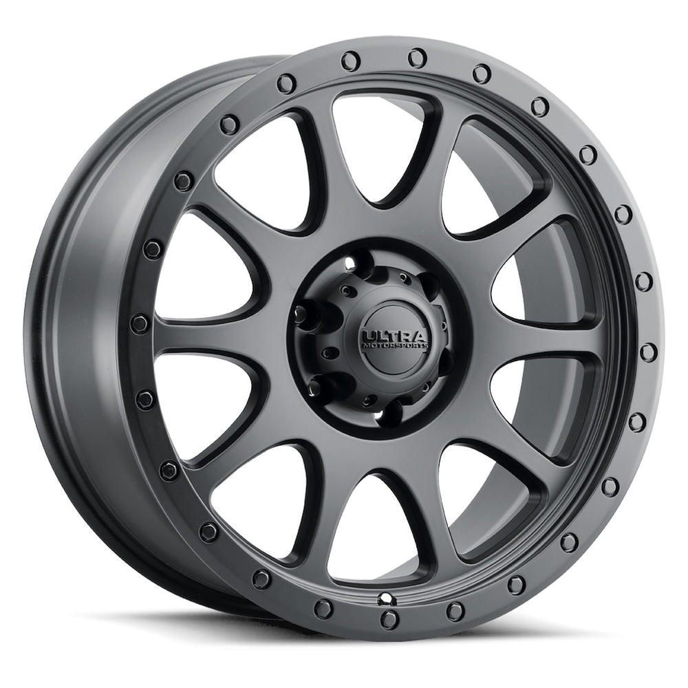 17X9 6-139.7 +12MM SATIN BLACK WITH