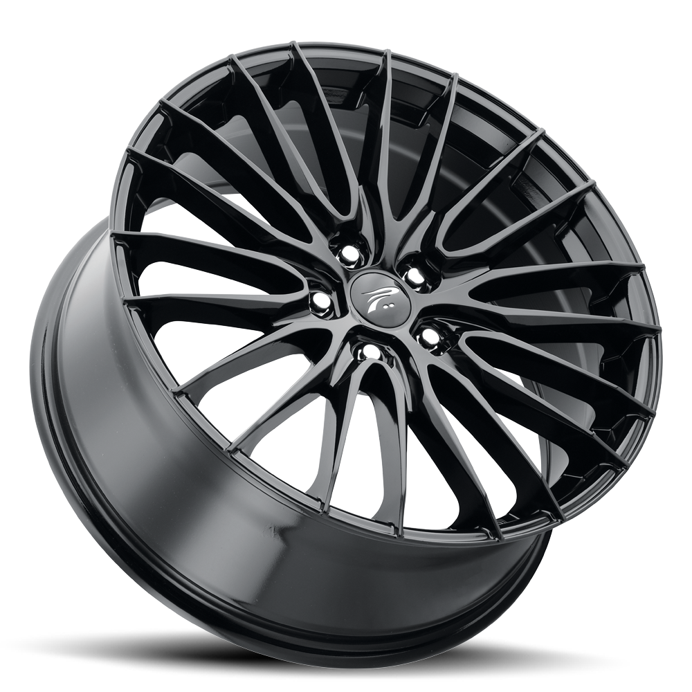 20X8.5 5-120 +40MM GLOSS BLACK WITH