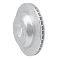 R1 03-18 Porsche Cayenne Rear Right Slotted Black Brake Rotor