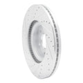 R1 13-20 Ford Fusion Front Right Drilled & Slotted Silver Brake Rotor