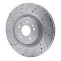DFC 13-19 Mercedes-Benz GLS450 Front Left Drilled & Slotted Silver Brake Rotor