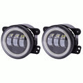 FOG LIGHTS- 4 INCH BLACK WITH FULL HALO