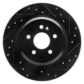 R1 00-05 Mercedes-Benz ML430 Rear Right Drilled Black Brake Rotor