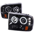 PROJECTOR HEADLIGHTS-GLOSSY BLACK H