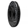 R1 18-24 Seat ARONA Front Left Drilled & Slotted Black Brake Rotor