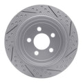DFC 07-12 Dodge Nitro Rear Right Drilled & Slotted Geoperformance Rotor