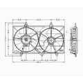 RADIATOR COOLING FAN ASSY INCL MOTOR/BLADE/SHROUD FOR RAD & AIR COND CONDENSER COROLLA 199599