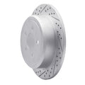 R1 07-12 Dodge Nitro Rear Left Drilled & Slotted Geo-Carbon Rotor