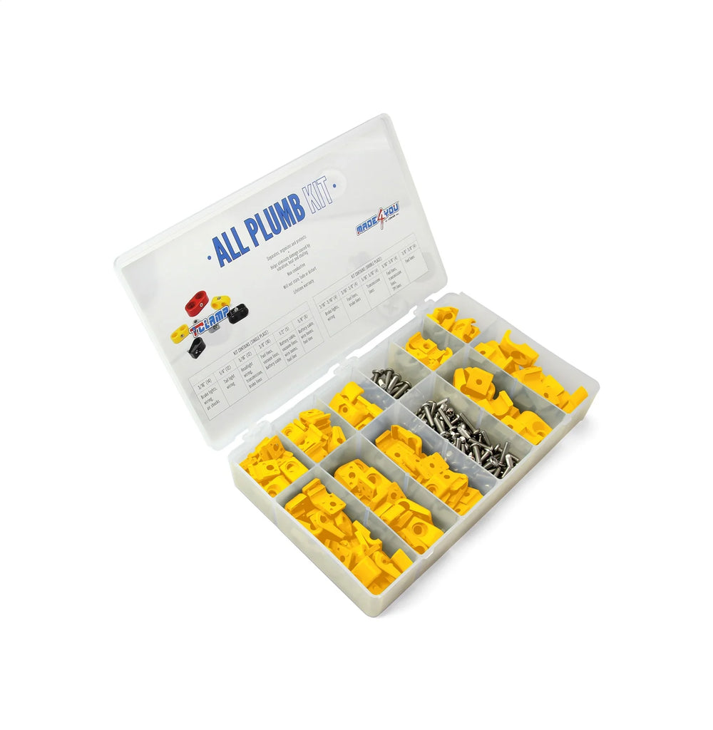 TCLAMP ALL PLUMB KIT 3/16IN to 3/8IN SINGLE and 5/16IN to 3/8IN DOUBLE CLAMPS